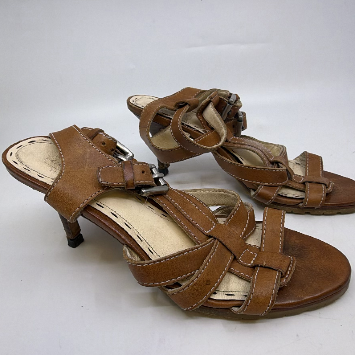 Coach Gladiator Sandal Brown Leather 6.5 Sandal