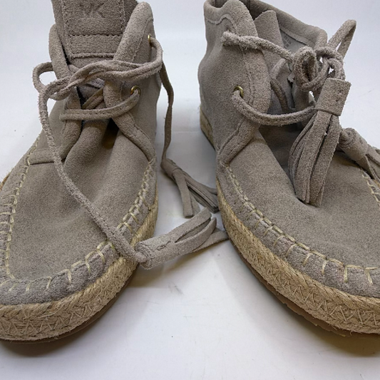 Michael Kors Espadrille Chukka Gray Suede 6.5M Ankle Boot