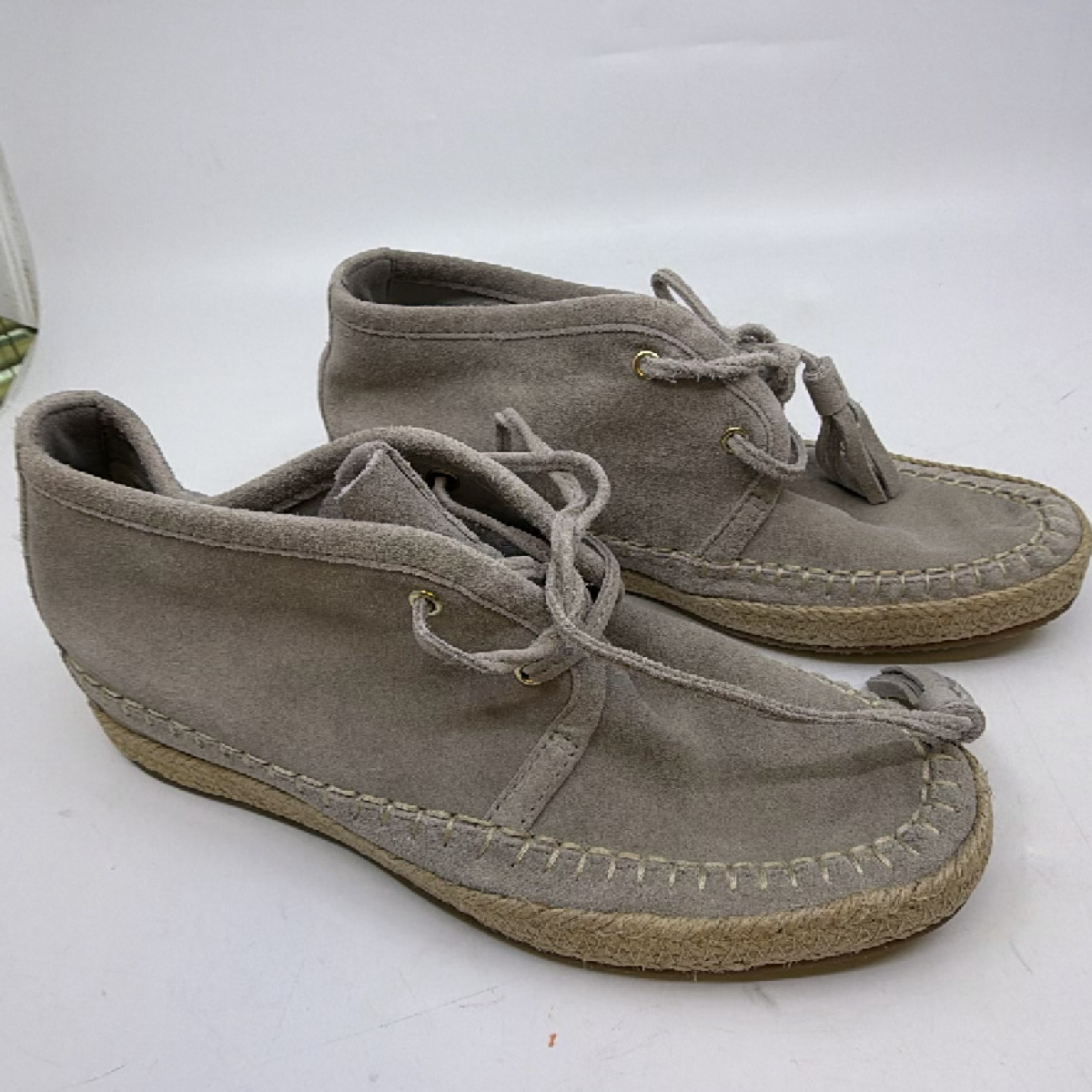 Michael Kors Espadrille Chukka Gray Suede 6.5M Ankle Boot