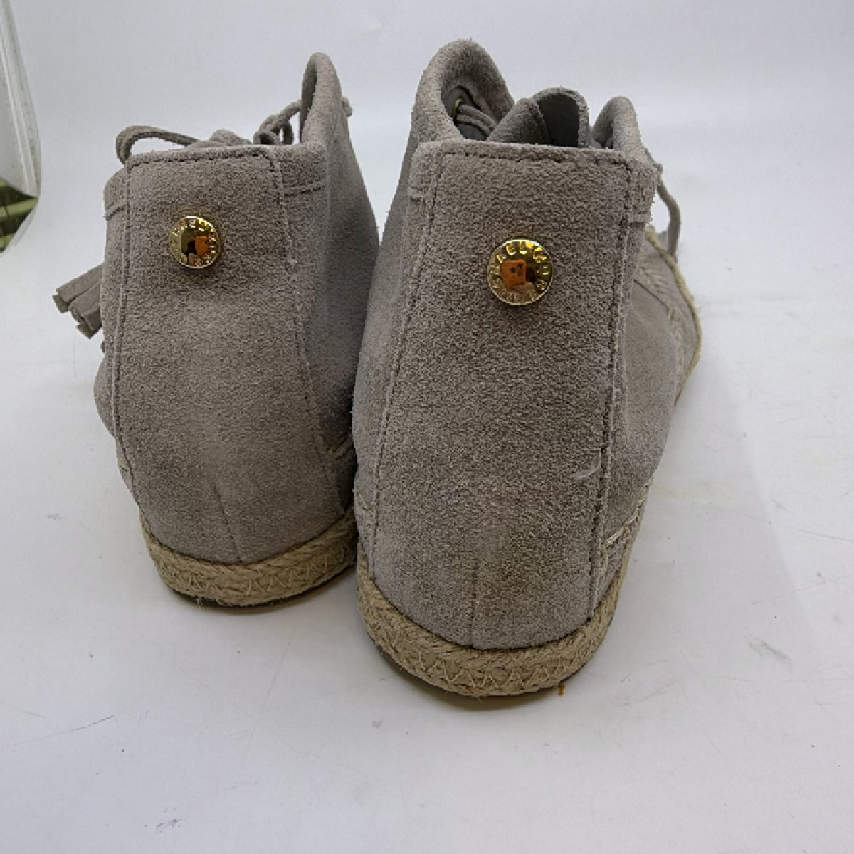 Michael Kors Espadrille Chukka Gray Suede 6.5M Ankle Boot