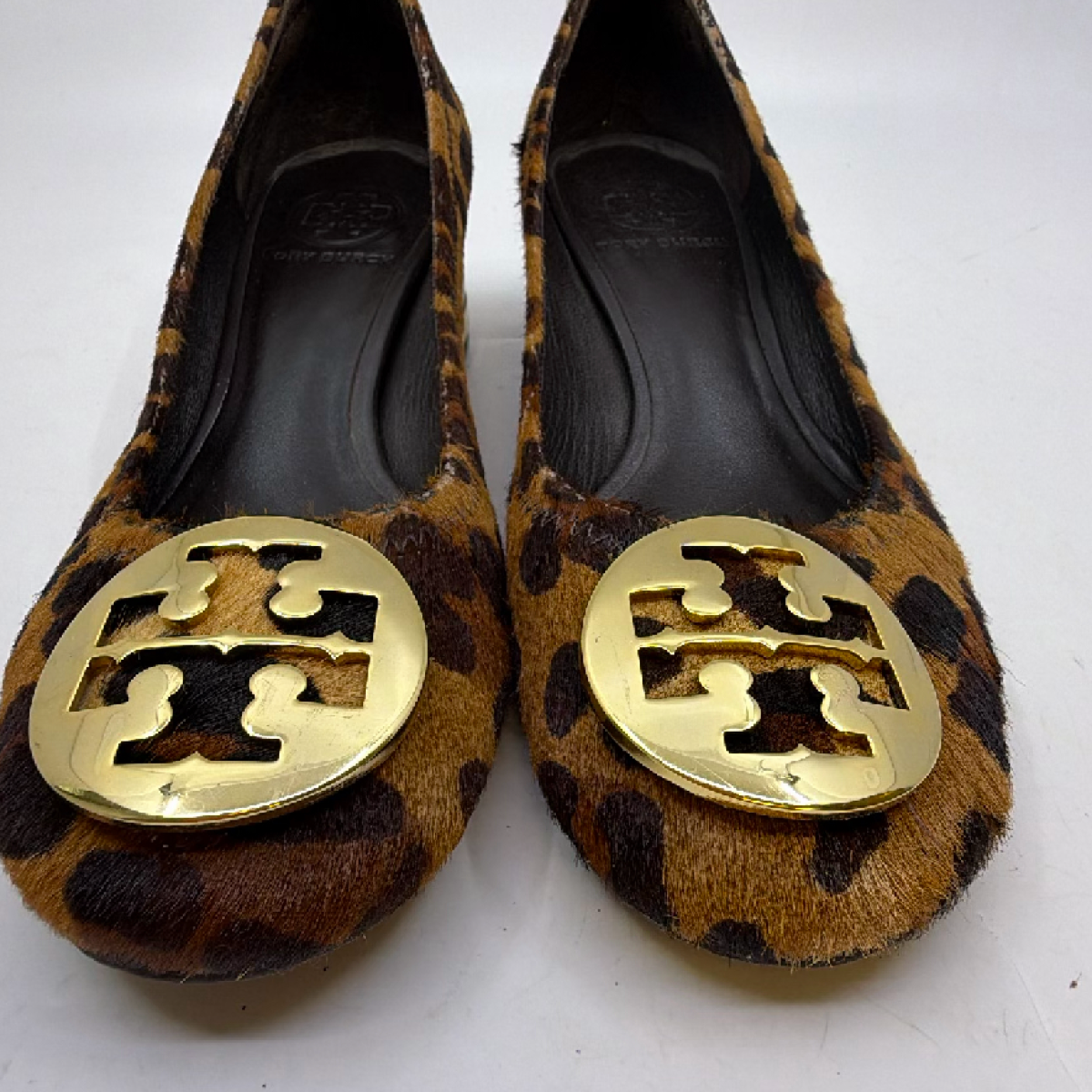 Tory Burch Leopard Calf Hair Block Heel Pump 6.5