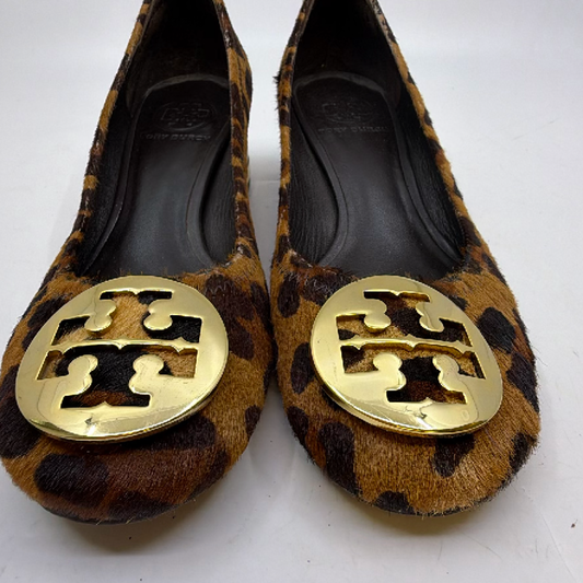Tory Burch Leopard Calf Hair Block Heel Pump 6.5