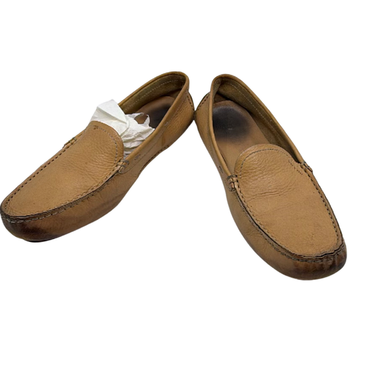 Prada Driving Loafer Tan Leather 37.5 Loafer