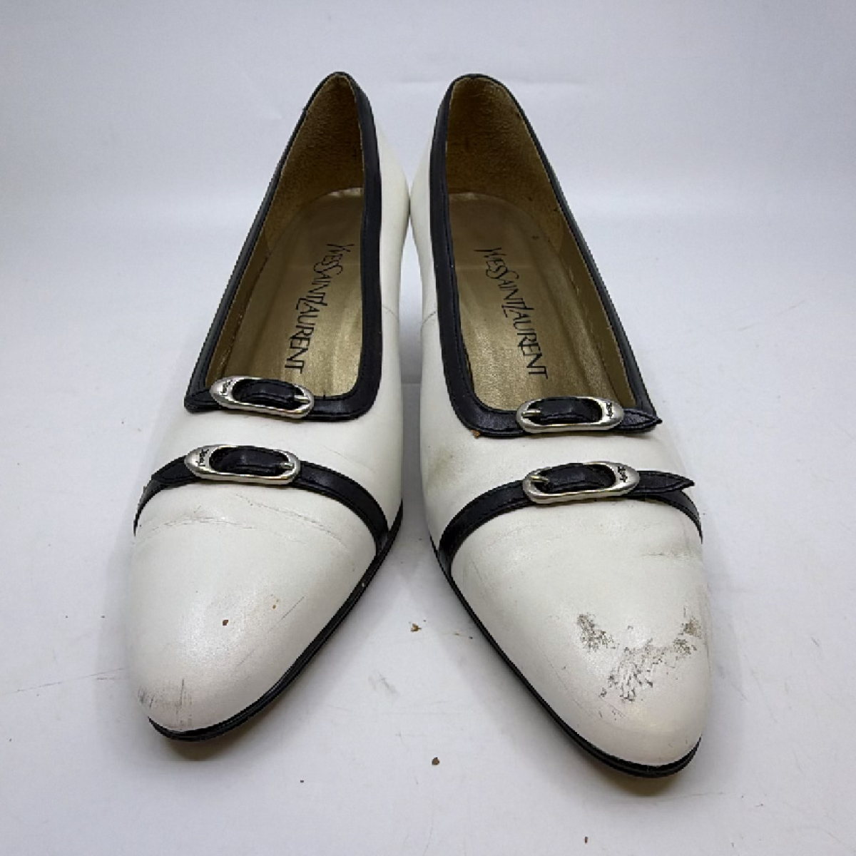 Yves Saint Laurent Classic Pump White Leather 36 Pump