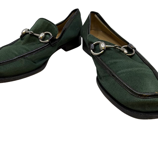 Gucci Horsebit Loafer Green Suede 35.5 C Loafer