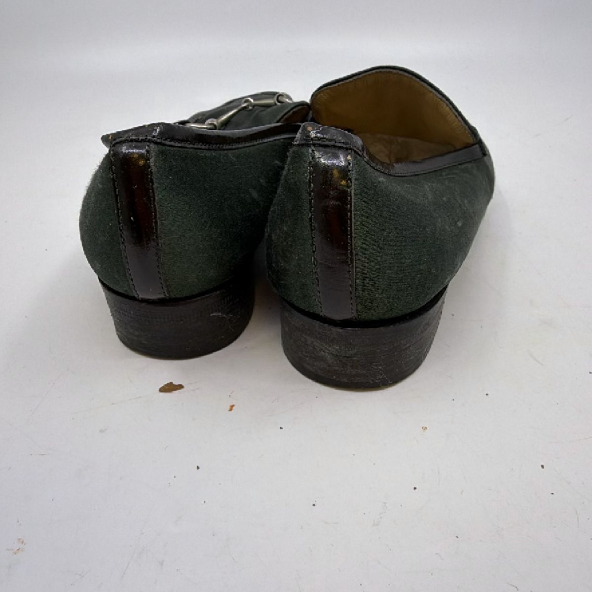 Gucci Horsebit Loafer Green Suede 35.5 C Loafer