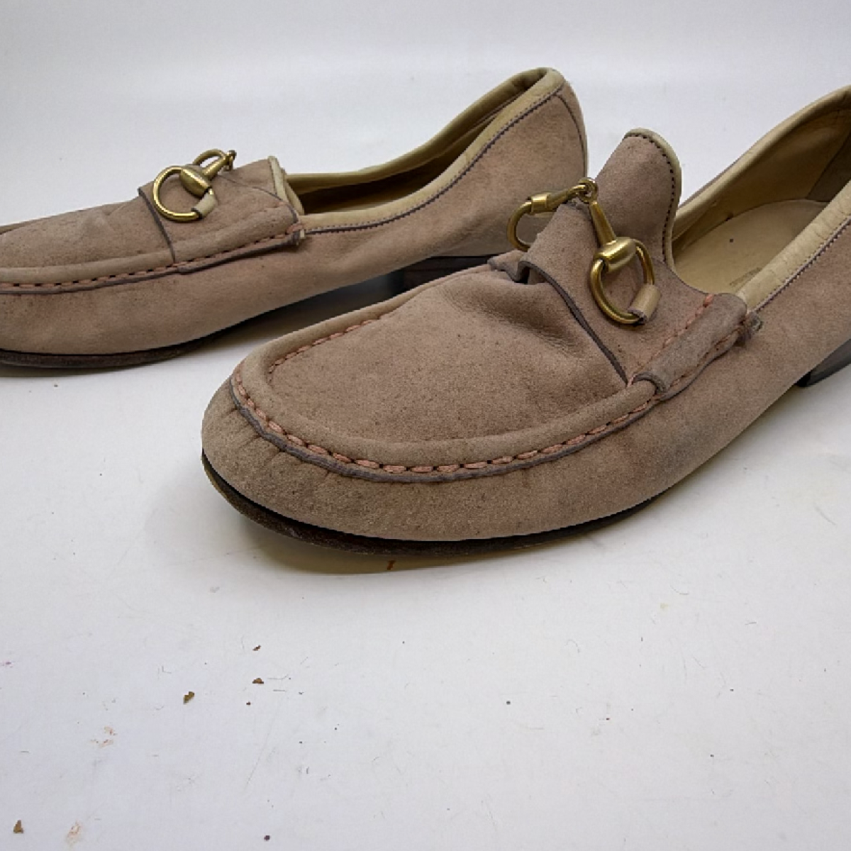 Gucci Horsebit Loafer Brown Suede 36B Loafer