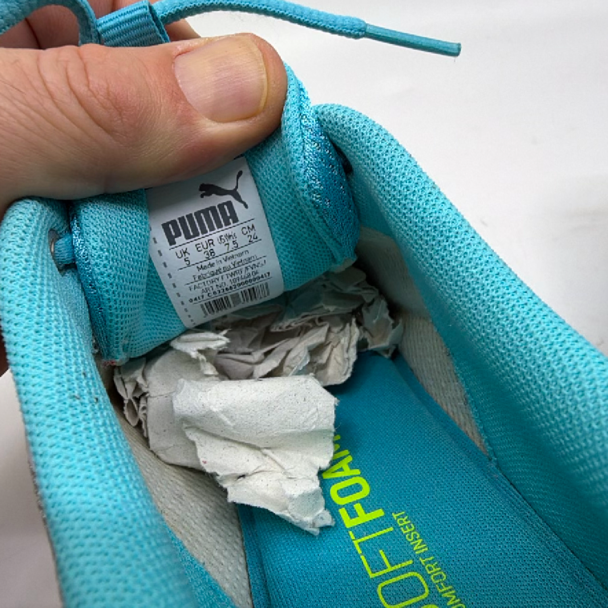 Puma Softride Enzo NXT Grey Knit W 5.5 Running Sneaker