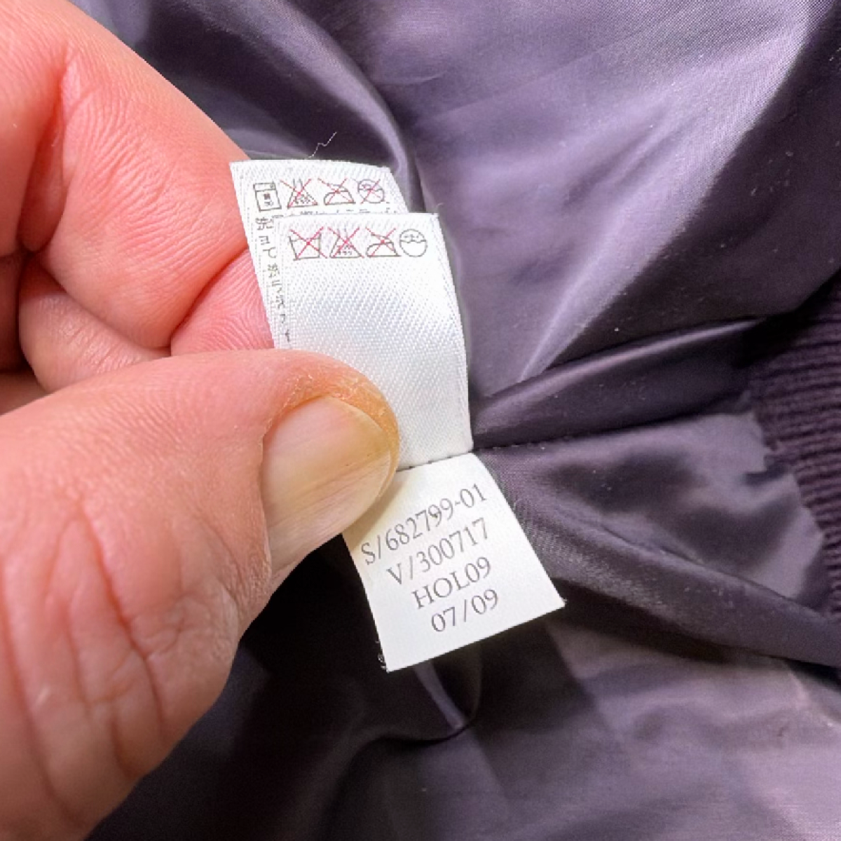 Gap Purple Shiny Nylon Puffer Jacket S