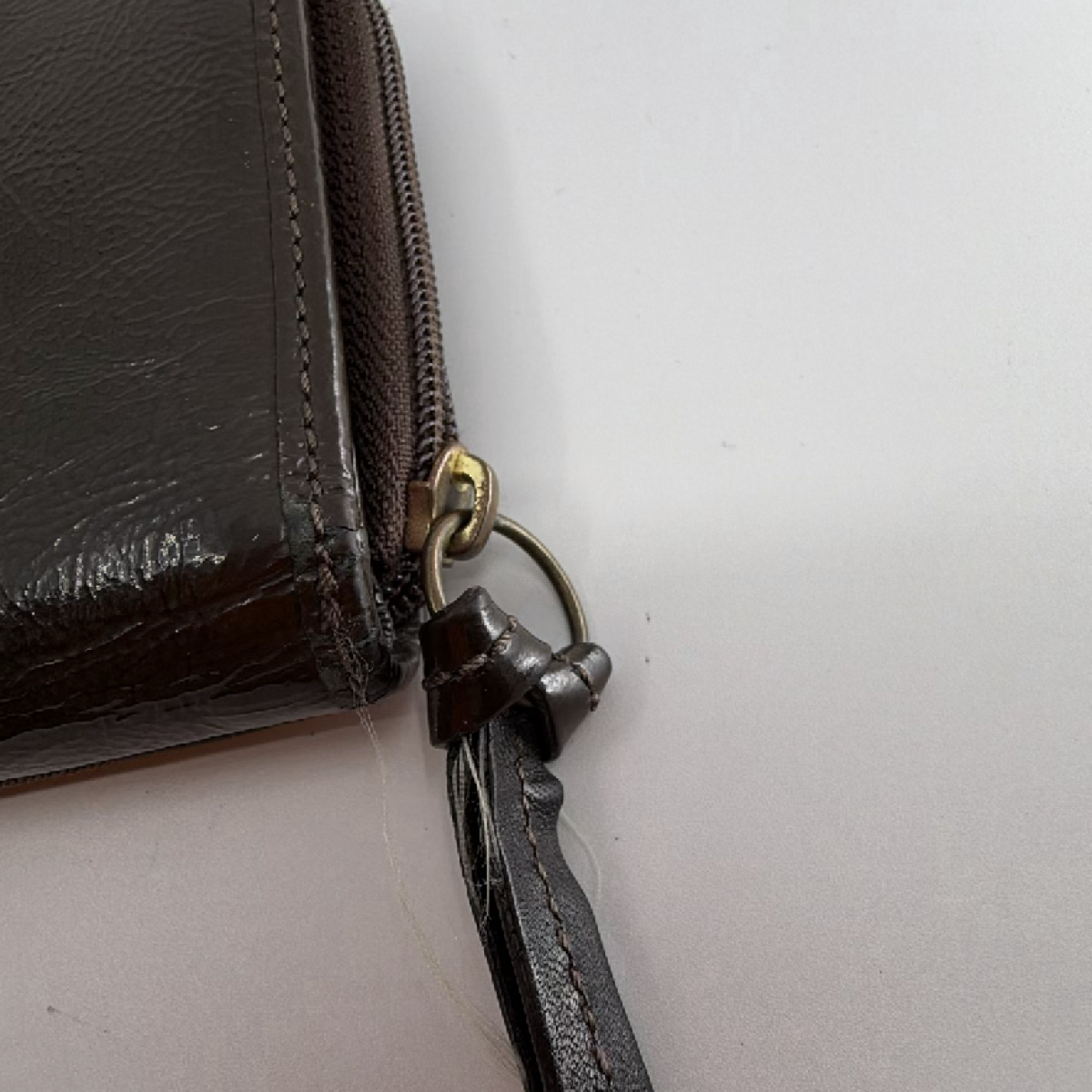 Coach Mixed Material Continental Brown Signature Canvas Leather Wallet