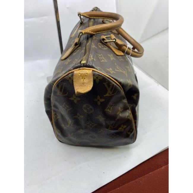 Louis Vuitton Speedy Brown Monogram Canvas Shoulder Bag