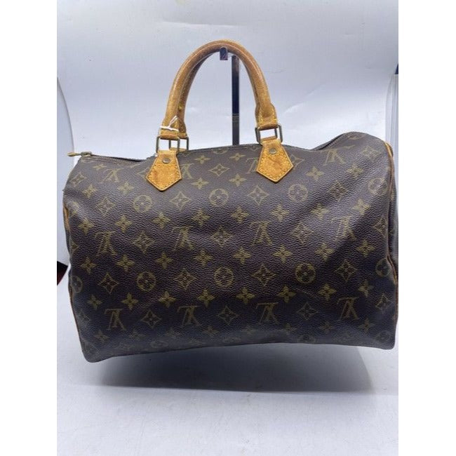 Louis Vuitton Speedy Brown Monogram Canvas Shoulder Bag