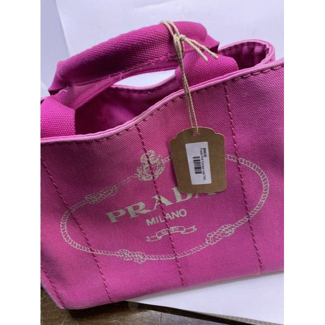 Prada Shopping Tote Canapa Logo Fuxia Shoulder Bag