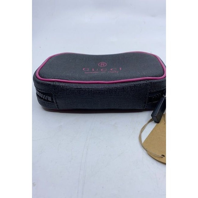 Gucci Black Trademark Cosmetic Bag