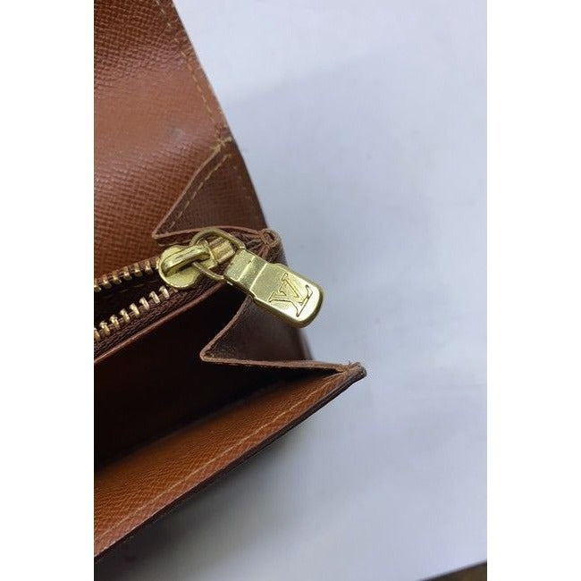 Louis Vuitton Brown Sarah Monogram Vintage Wallet