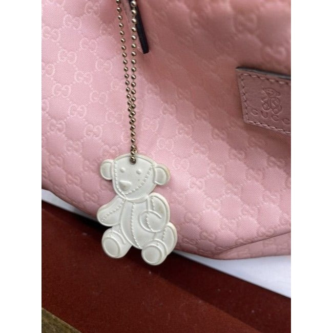 Gucci Tote Pink Fabric Shoulder Bag