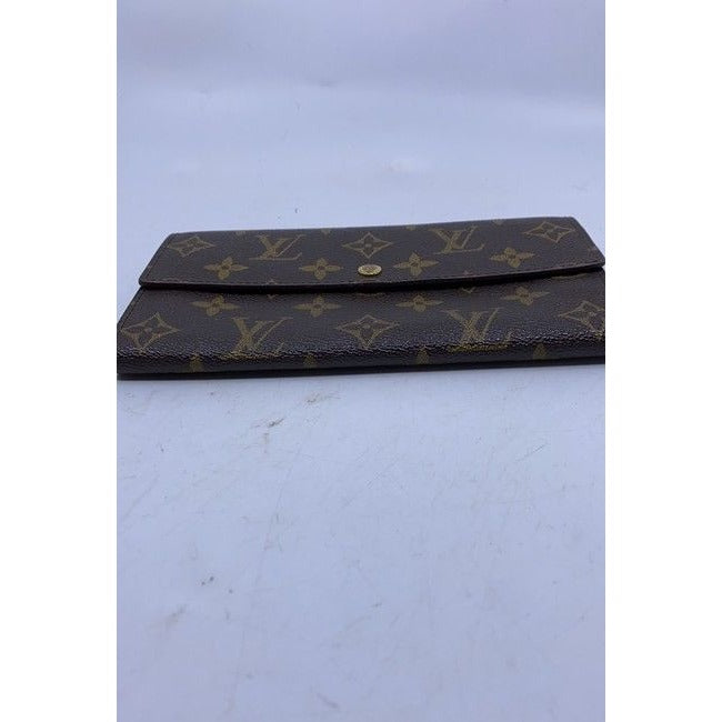 Louis Vuitton Brown Sarah Monogram Vintage Wallet