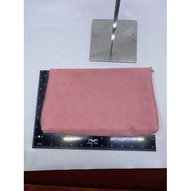 Dior Pink Pouch Suede Cosmetic Bag