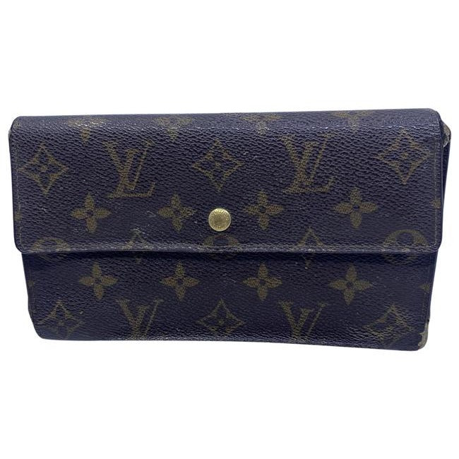Louis Vuitton Brown Sarah De Large Canvas Travel M10988 Wallet