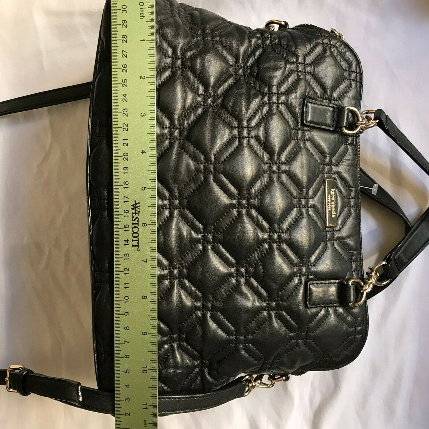 kate spade black cross body tote bag 