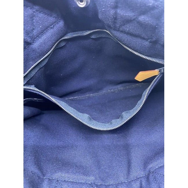Hermes Fourre Tout Pm Navy Cotton Tote