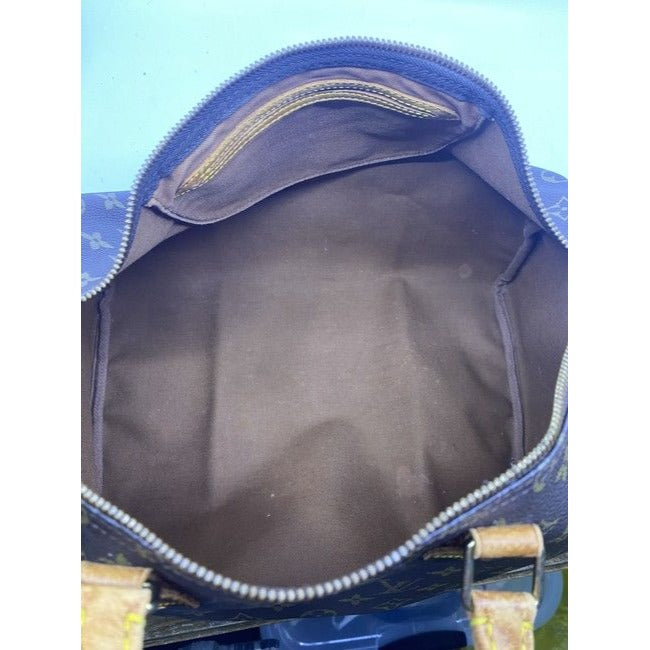Louis Vuitton Speedy Brown Monogram Canvas Shoulder Bag