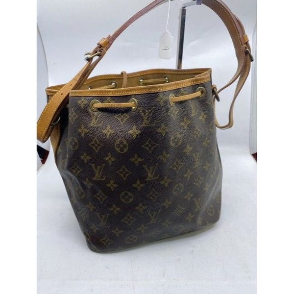 Louis Vuitton Pochette Twin Vintage Brown Monogram Canvas Shoulder Bag