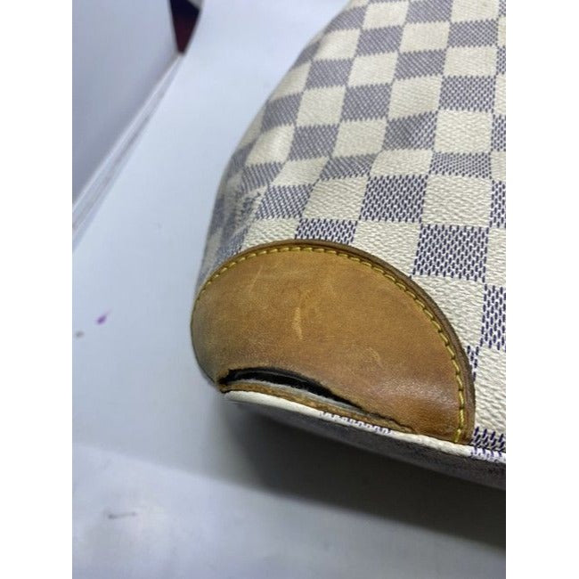 Louis Vuitton Hampstead Vintage Cream Damier Azur Canvas Shoulder Bag