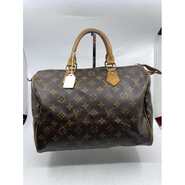 Louis Vuitton Speedy Brown Monogram Canvas Shoulder Bag