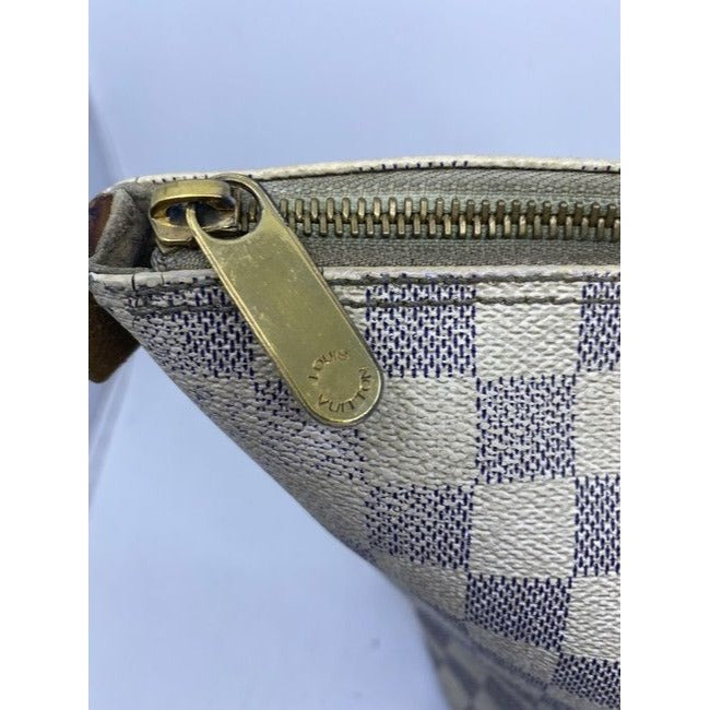 Louis Vuitton Saleya Vintage Crean Damier Azur Canvas Shoulder Bag