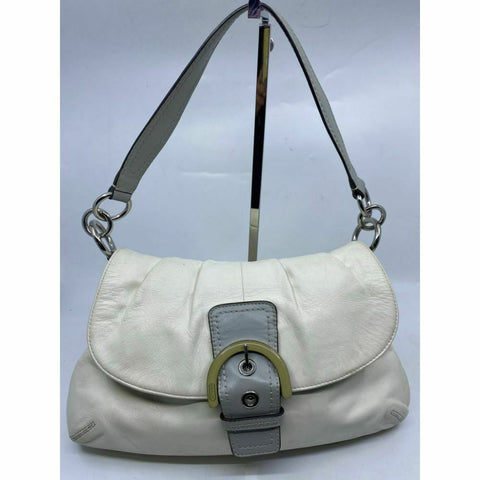 COACH Medium/ Large Leather White Shoulder Bag