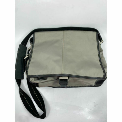 Coach Large Black Gray Nylon Messenger Bag