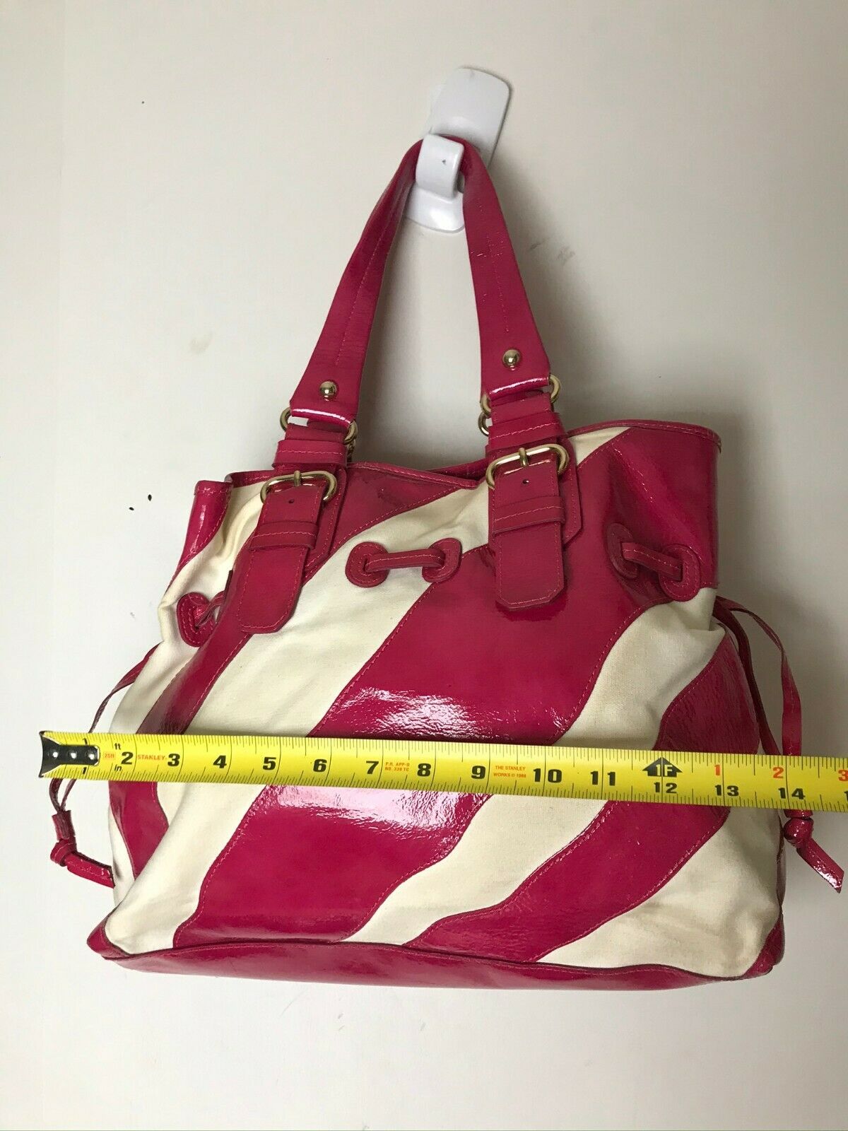 Dooney & Bourke Red/White Large Tote Bag