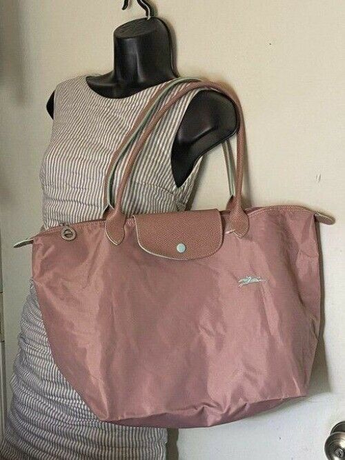 Longchamp Shopping Xl Pink Nylon Tote
