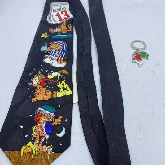 Addiction Garfield Monday the 13 Tie