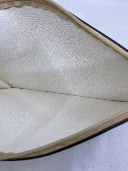 Calvin Klein Clip On Tan Faux Leather Clutch