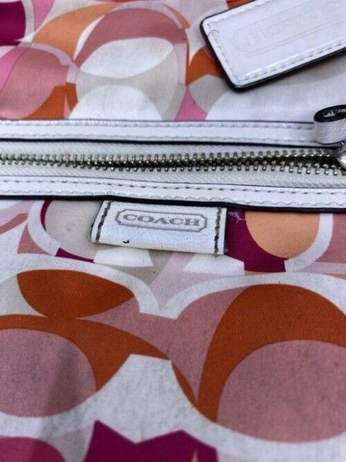 Coach Multi Purpose Pink Fabric Cross Body Bag