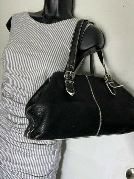 Cole Haan black leather shoulder bag