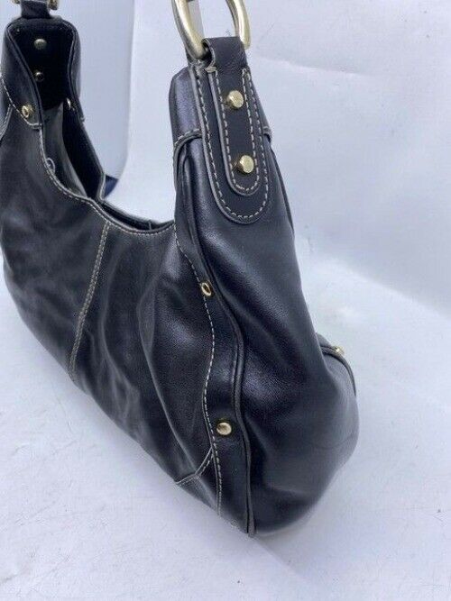 Cole Haan Medium Black Leather Shoulder Bag