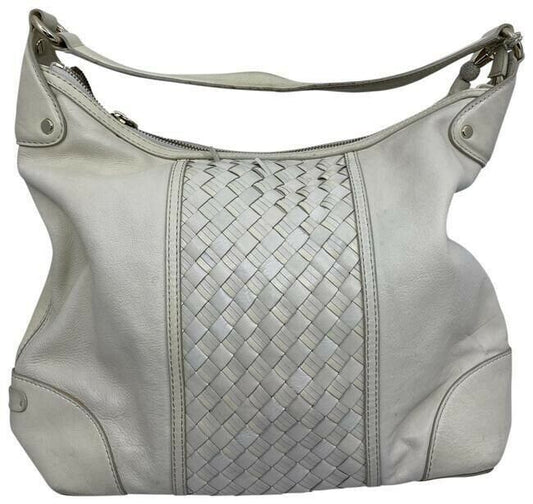 cole haan xl cream leather shoulder bag