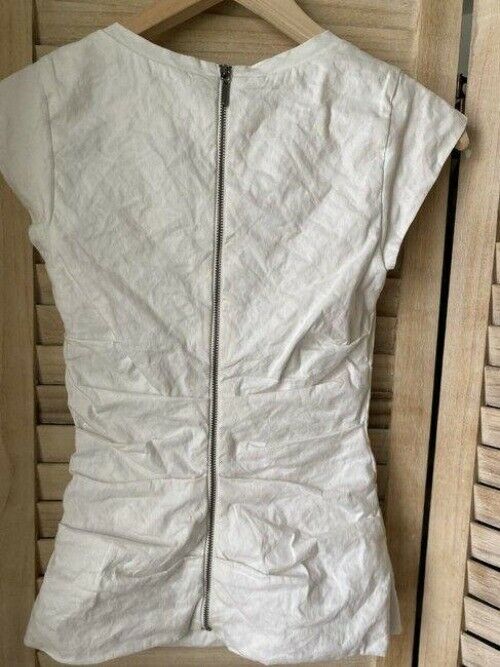 Nicole Miller white floral linen skirt and set msrp blouse