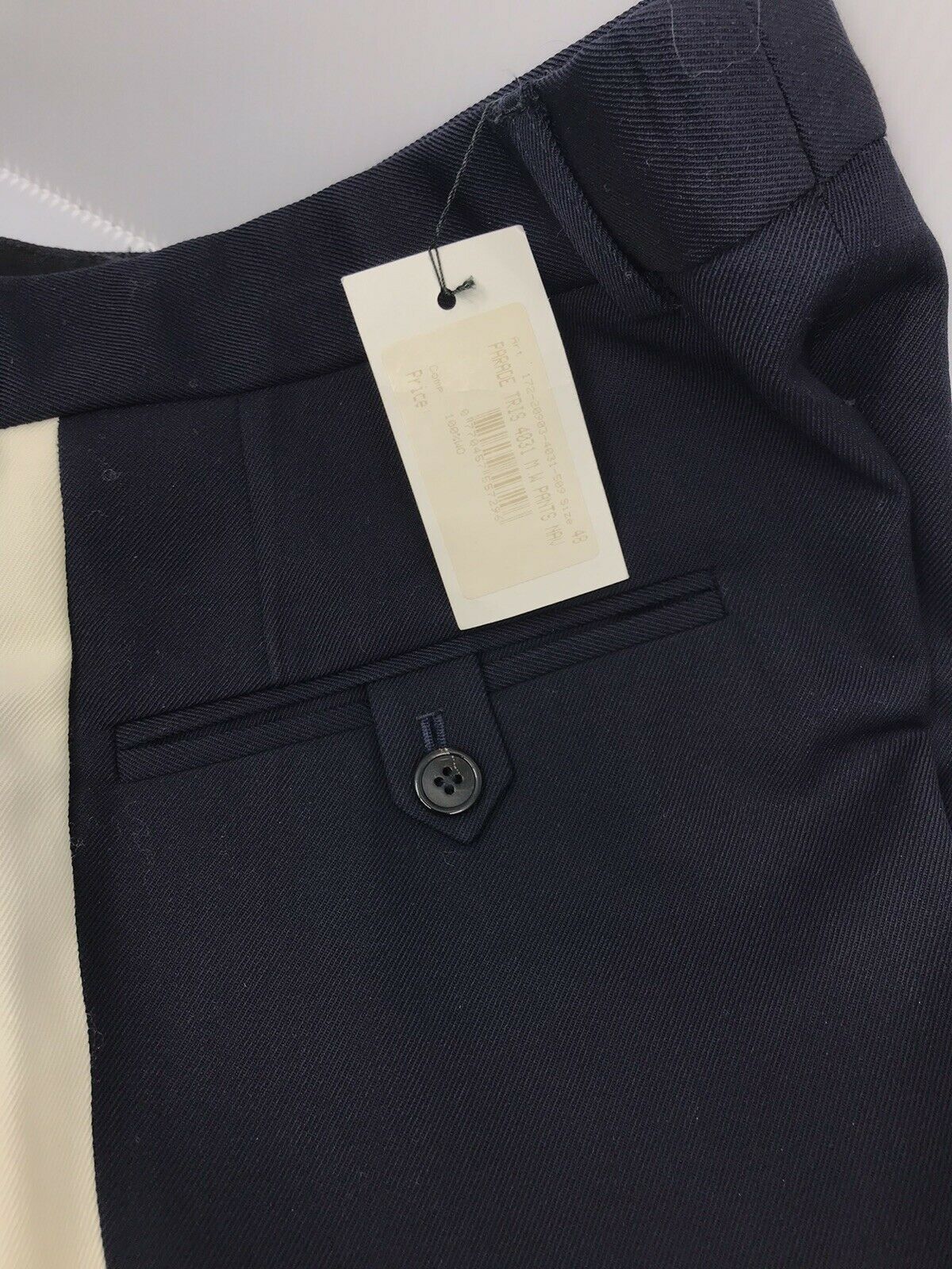 DRIES VAN NOTE  Men’s Navy/ White Pants sz US 32 Italian 48