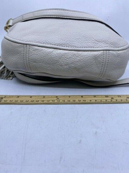 Michael Kors Tassel White Leather Cross Body Bag