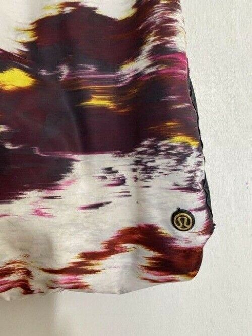 lululemon multi color fabric shoulder bag