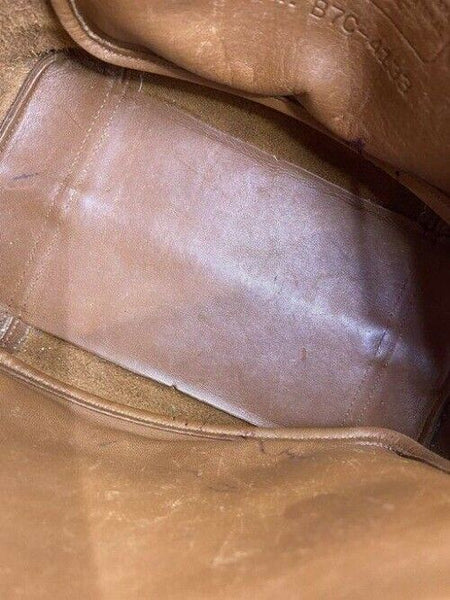 coach shoulder bag vintage handbag great find brown leather tote