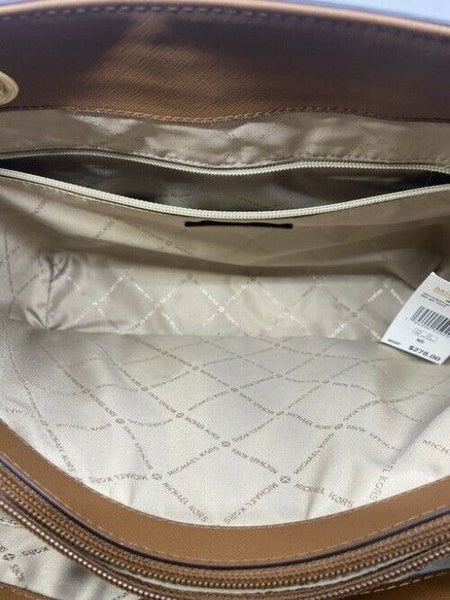 Michael Kors Walsh Borwn Leather Shoulder Bag