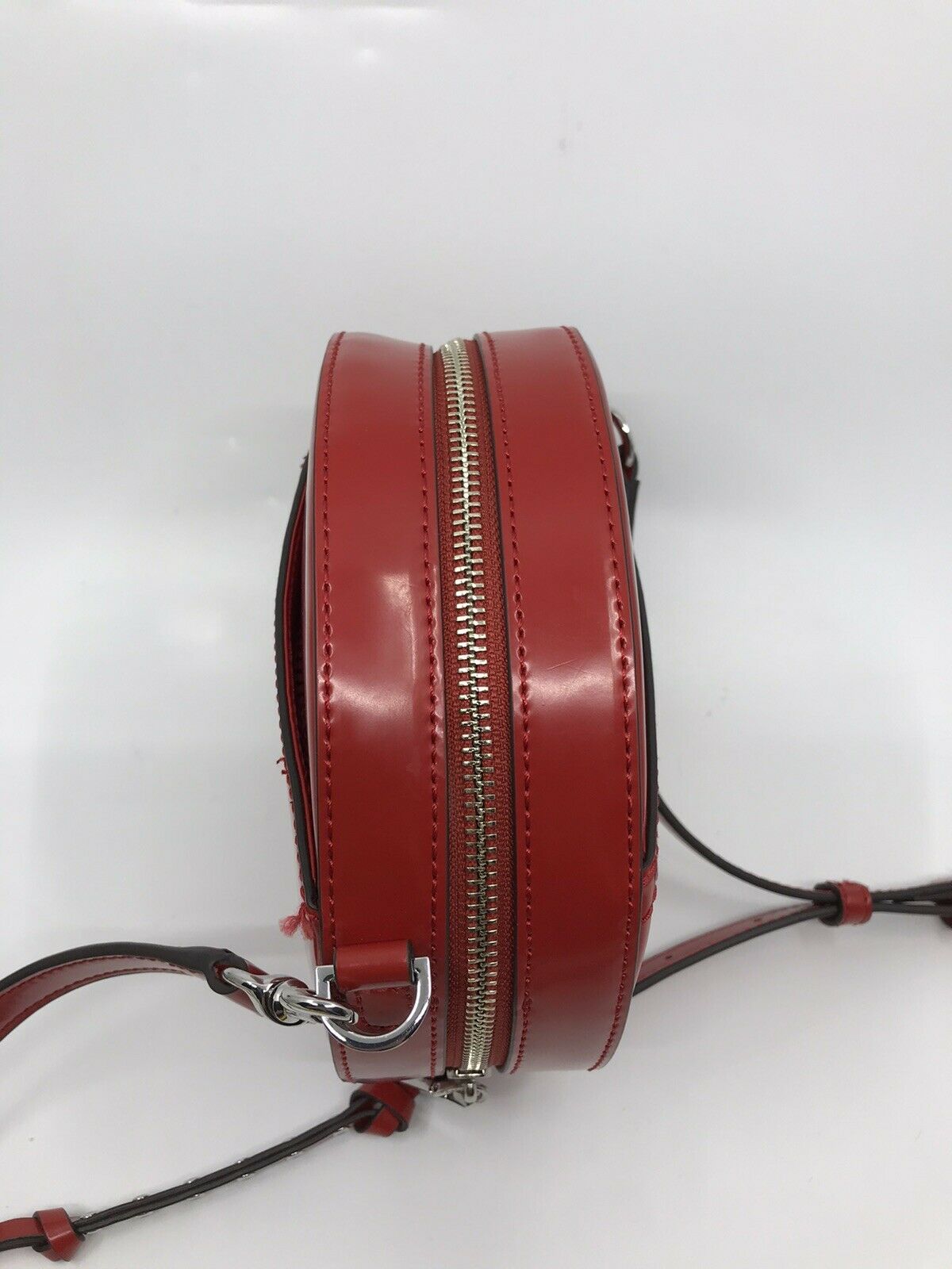 REBECCA MINKOFF Red leather Round Crossbody