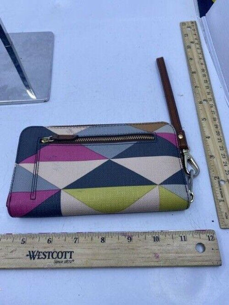 Fossil Triangles Multi Color Wristlet