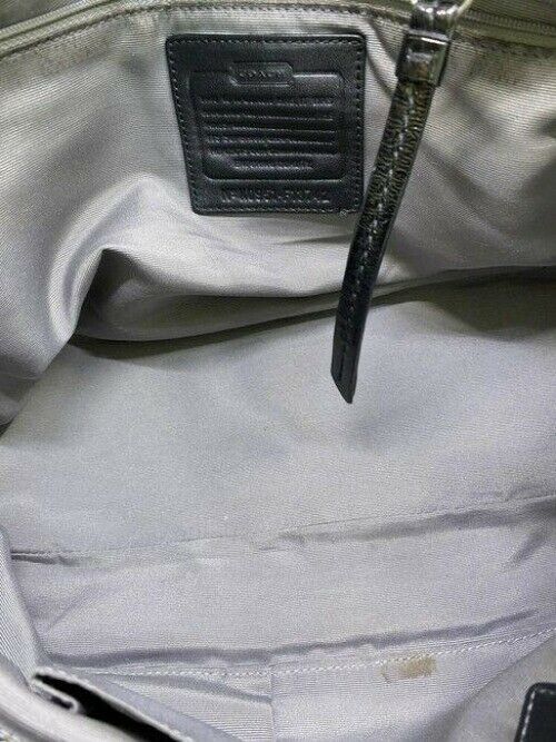 coach bag large black fabric tote