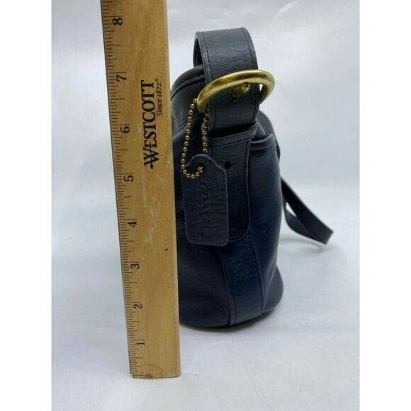 Coach Vintage Black Large Leather Crossbody Bag